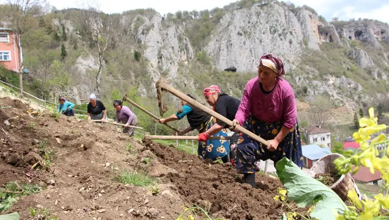 Zorlu Mesaiye Başlayan İşçiler: Sırtlarında Sepet, Ellerinde Kazmalar