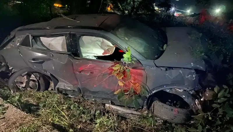 Alkollü Sürücünün Korkunç Kaza Anı: Araç Hurda Yığınına Döndü!