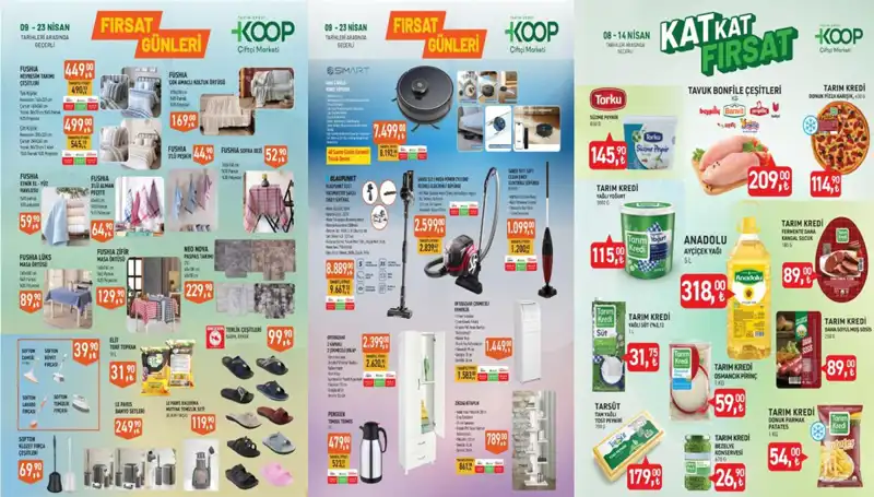 Tarım Kredi KOOP Marketleri'nden Nisan İndirimleri: Dolap, Kitaplık ve Ekmeklik Fırsatları