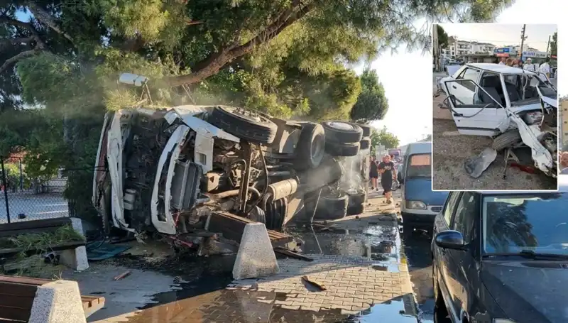 Freni Patlayan Kamyon, Işıkta Bekleyen Otomobilleri Biçti: O Anlar Şok Etti!