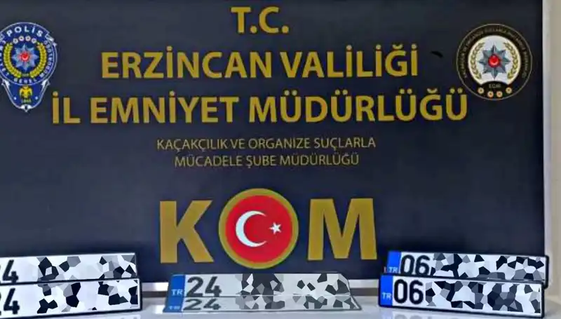 Erzincan'da "APP Plaka" Operasyonu: Yasa Dışı Faaliyetlere Darbe