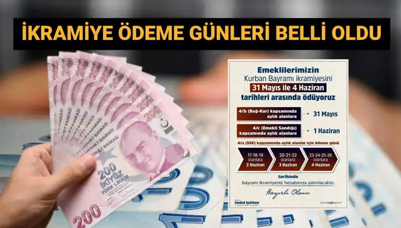 Bayram İkramiyeleri Hesaplara Yatıyor: SSK, Bağ-Kur ve Emekli Sandığı Tarihleri