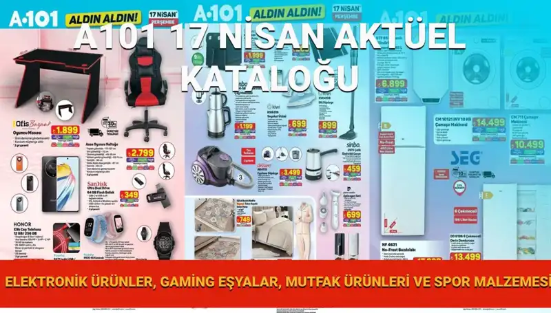 A101 Market 17 Nisan Aktüel Kataloğu ile İhtiyaçlarınızı Karşılayın!