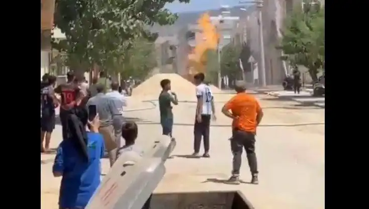 Kilis’te Doğalgaz Borusu Patladı: Kentte Panik ve Yoğun Tedbirler