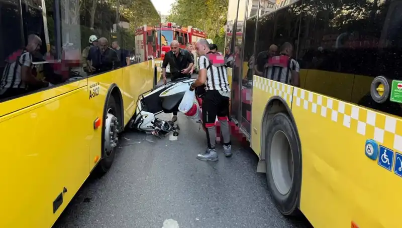 İETT Otobüslerinin Arasındaki Motosiklet Kazası: Detaylar Şoke Edici