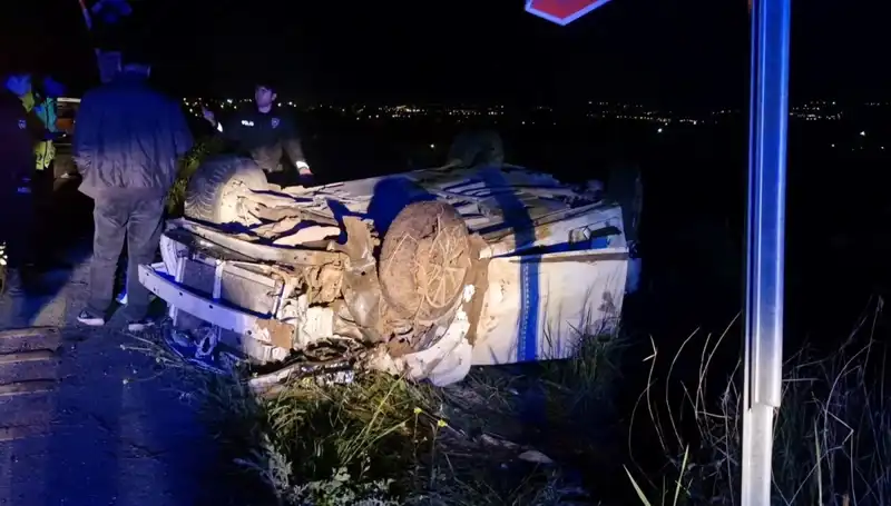 Otomobil Şarampole Devrildi: Kazada 1 Kişi Hayatını Kaybetti