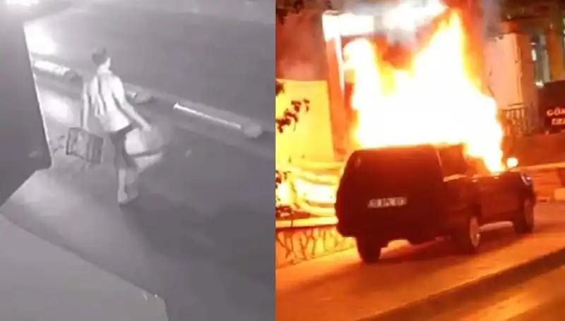 Eşinin Boşanma Taleplerine Yanıt Olarak Araç Yaktı!