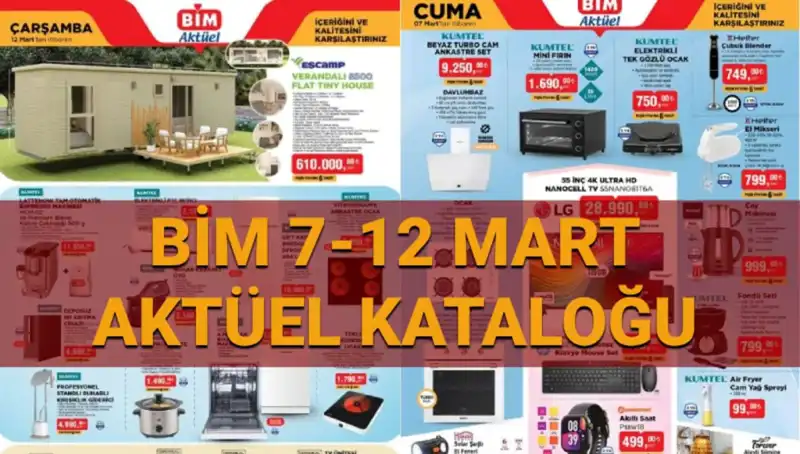 BİM Aktüel Kataloğu 11-12 Mart: Yeni Ürünlerle Dolup Taşacak